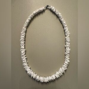 White Puka Shell Necklace 20”